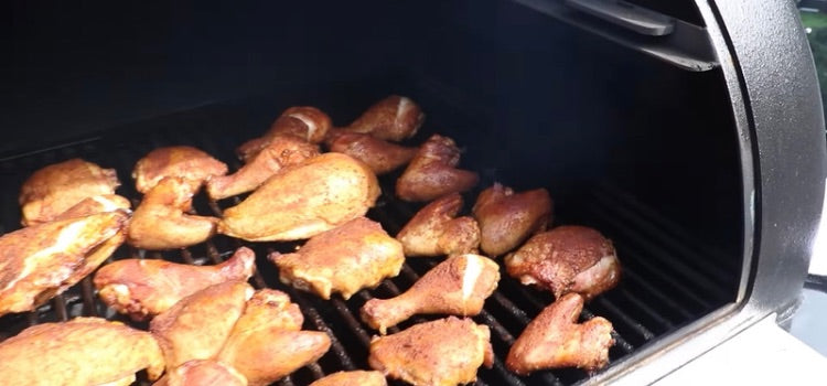 Chicken being grilled 