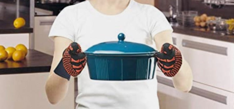 EUHOME 3 in 1 BBQ Gloves