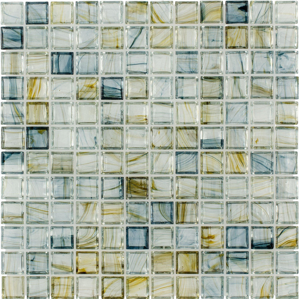 Mto0112 Modular Blue Gray Yellow Turquoise Glossy Translucent Glass Mosaic Tile Tools Home Improvement Building Supplies