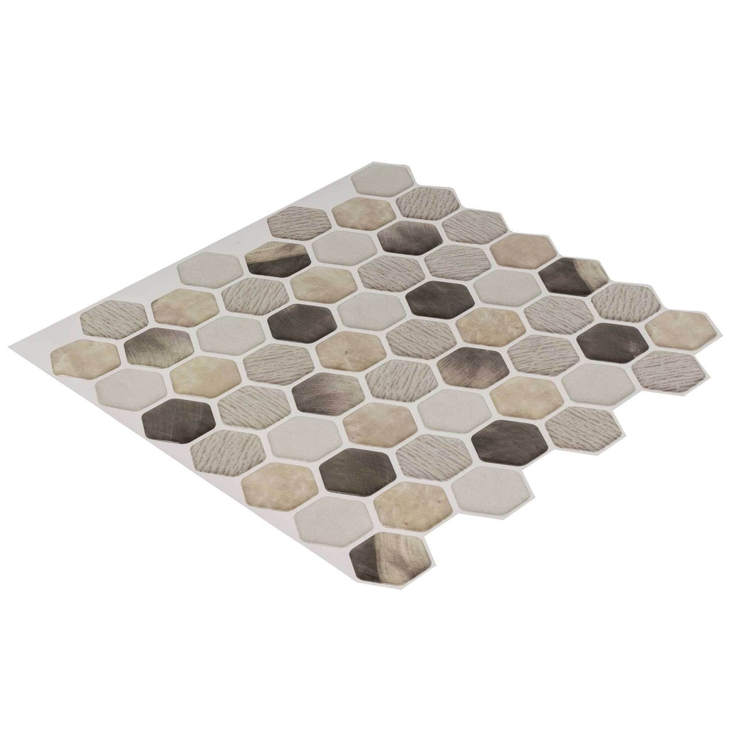 peel and stick vinyl flooring hexagon