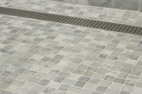 Tips And Tricks To Lay Marble Basketweave Floor Tile The Diy