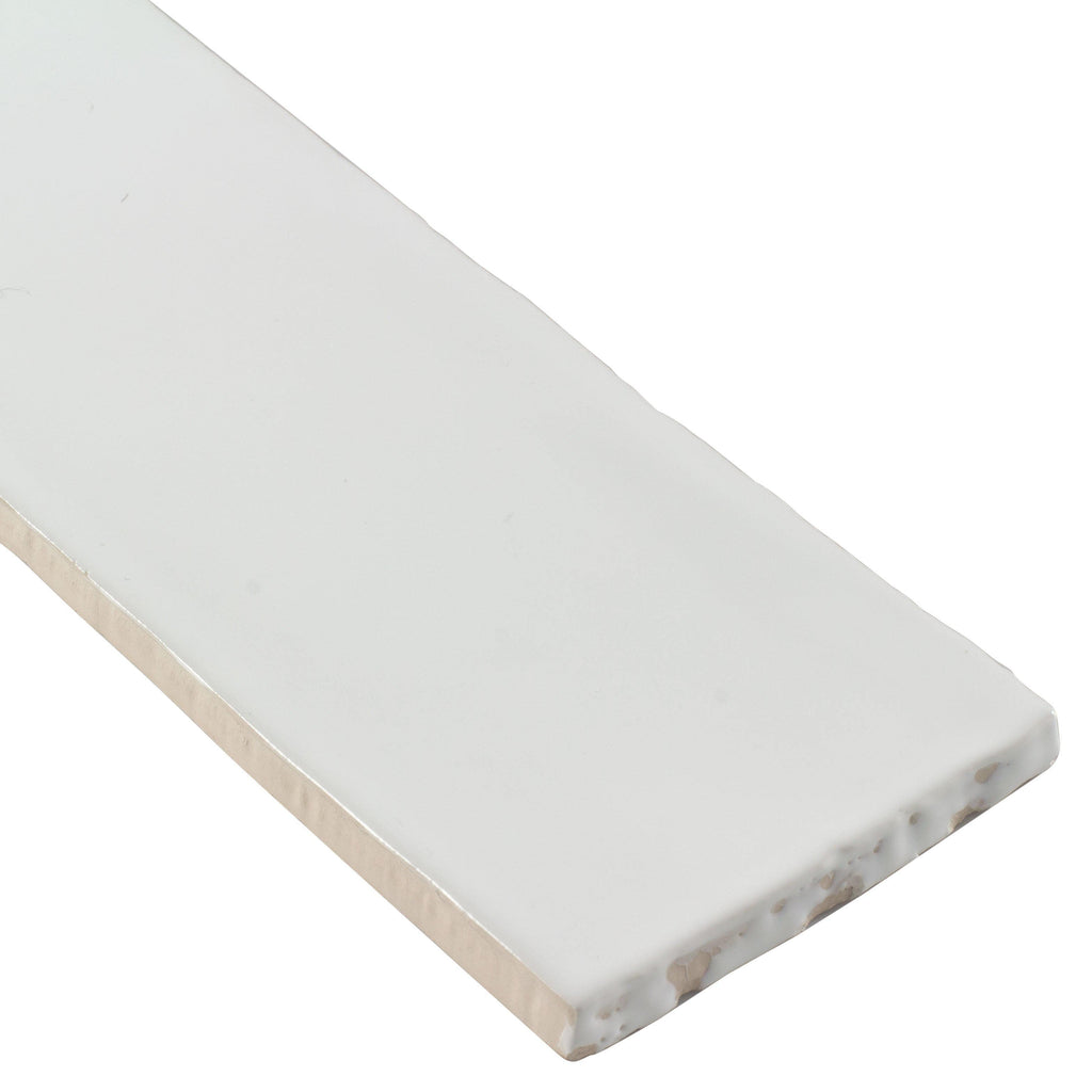 Classic Glossy White Ceramic 3x12 Subway Tile  MTO0444