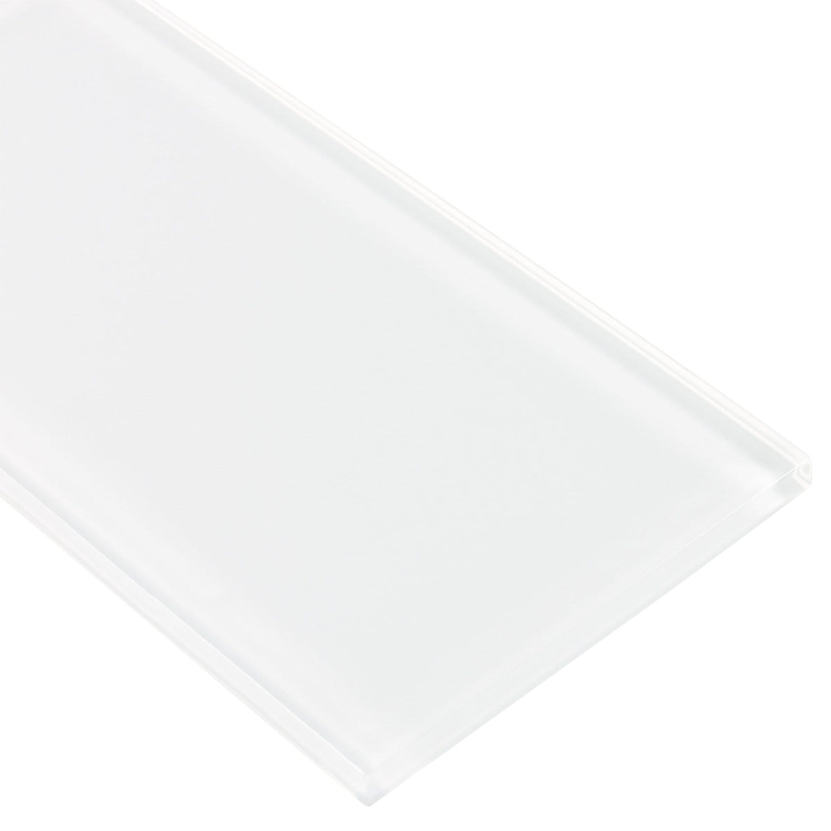 MTO0651 Modern 4X8 White Subway Glossy Glass Tile