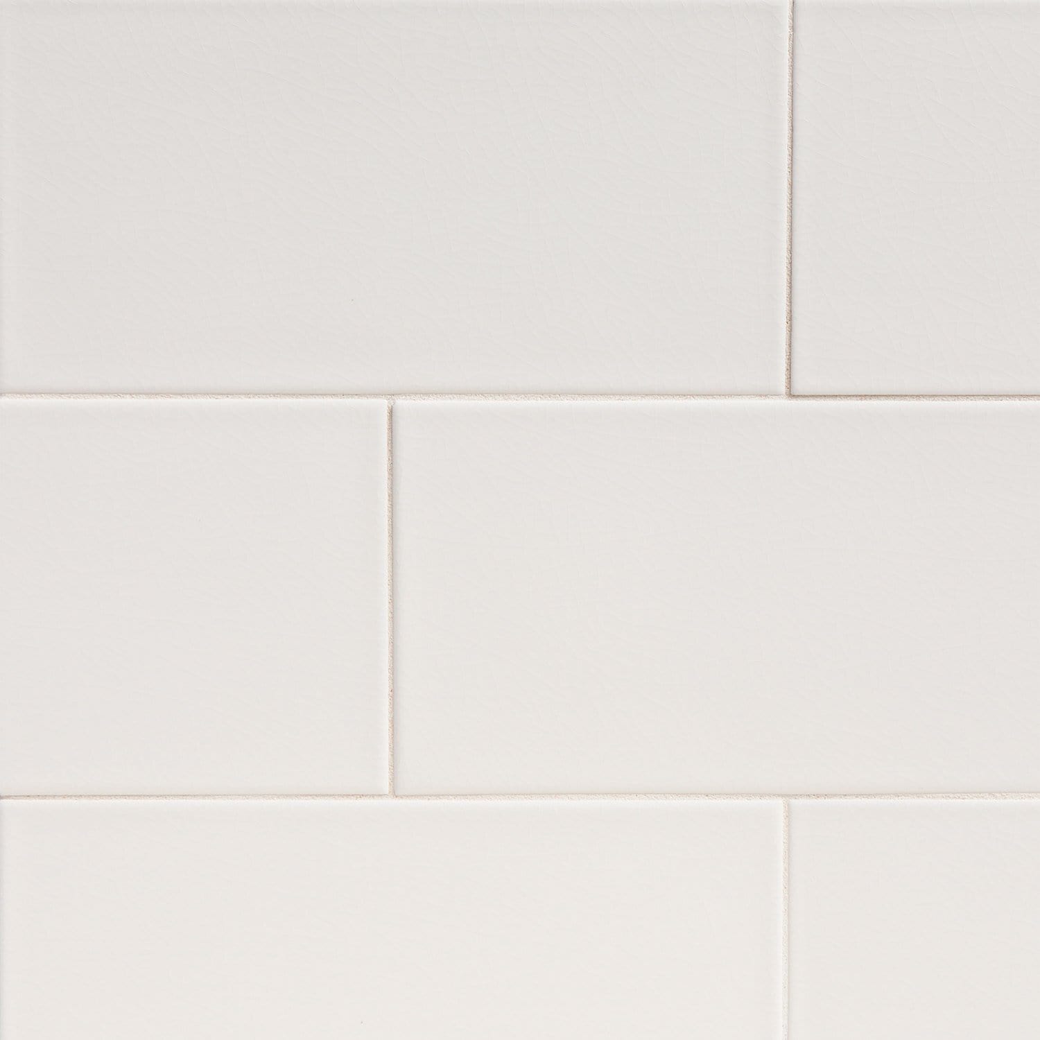 Modern 6x12 Subway White Crackle Ceramic Mosaic Tile Mtoz0006