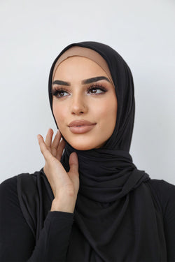 JERSEY BLACK-hijab-hijabi-muslim-muslimah-modest-scarf – Veil of Faith