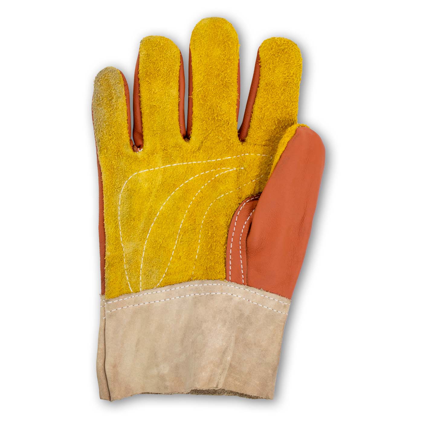 Guantes De Protección De Piel De Construcción. Claro Enfoque