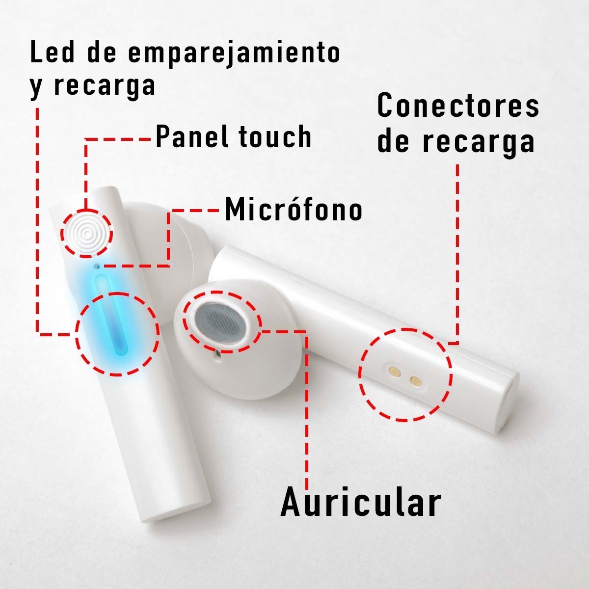 audifonos bluetooth touch