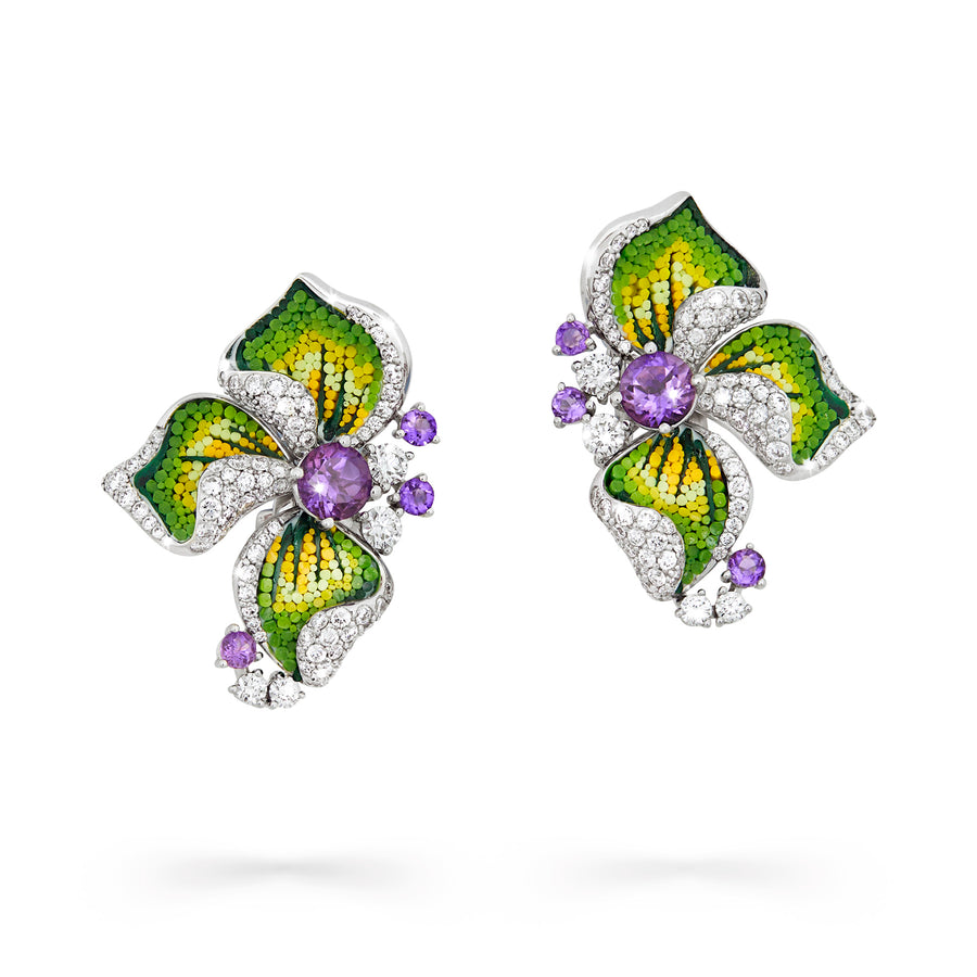 Iris Mauve Earrings – Sicis Jewels