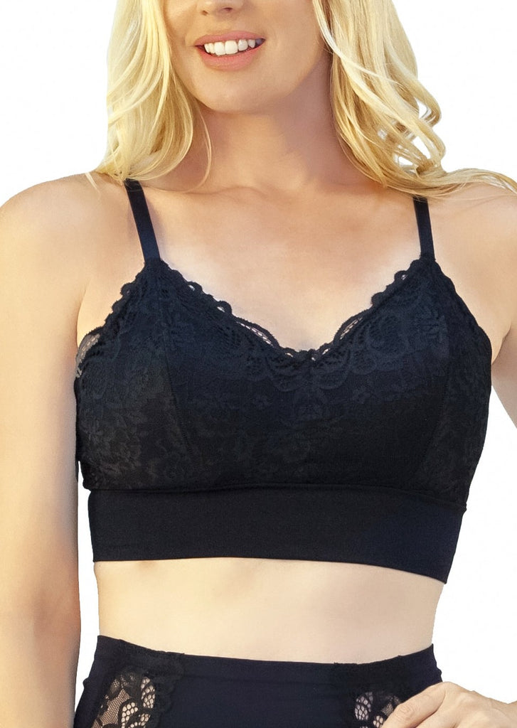 Molded Cup Bra with Lace Detail