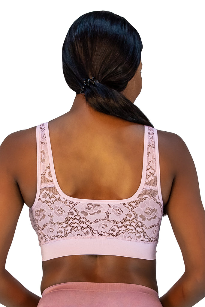 VENUS by Rhonda Shear NUDE Mesh Inset Contour T Shirt Bra - Large