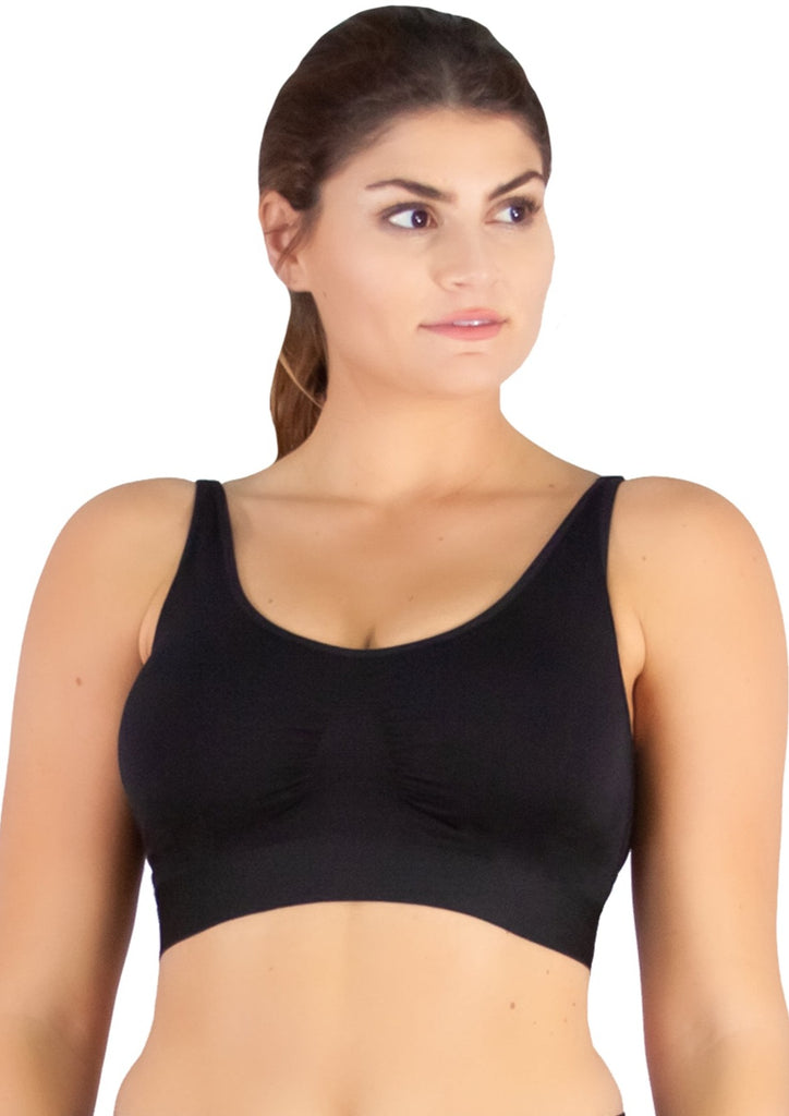 PLIE Liner Bra for Women, Pre-Shaped Breast Area, Elongated Double  Waistband, Extra Support, Extra Fine Fabric, Seamless Bra