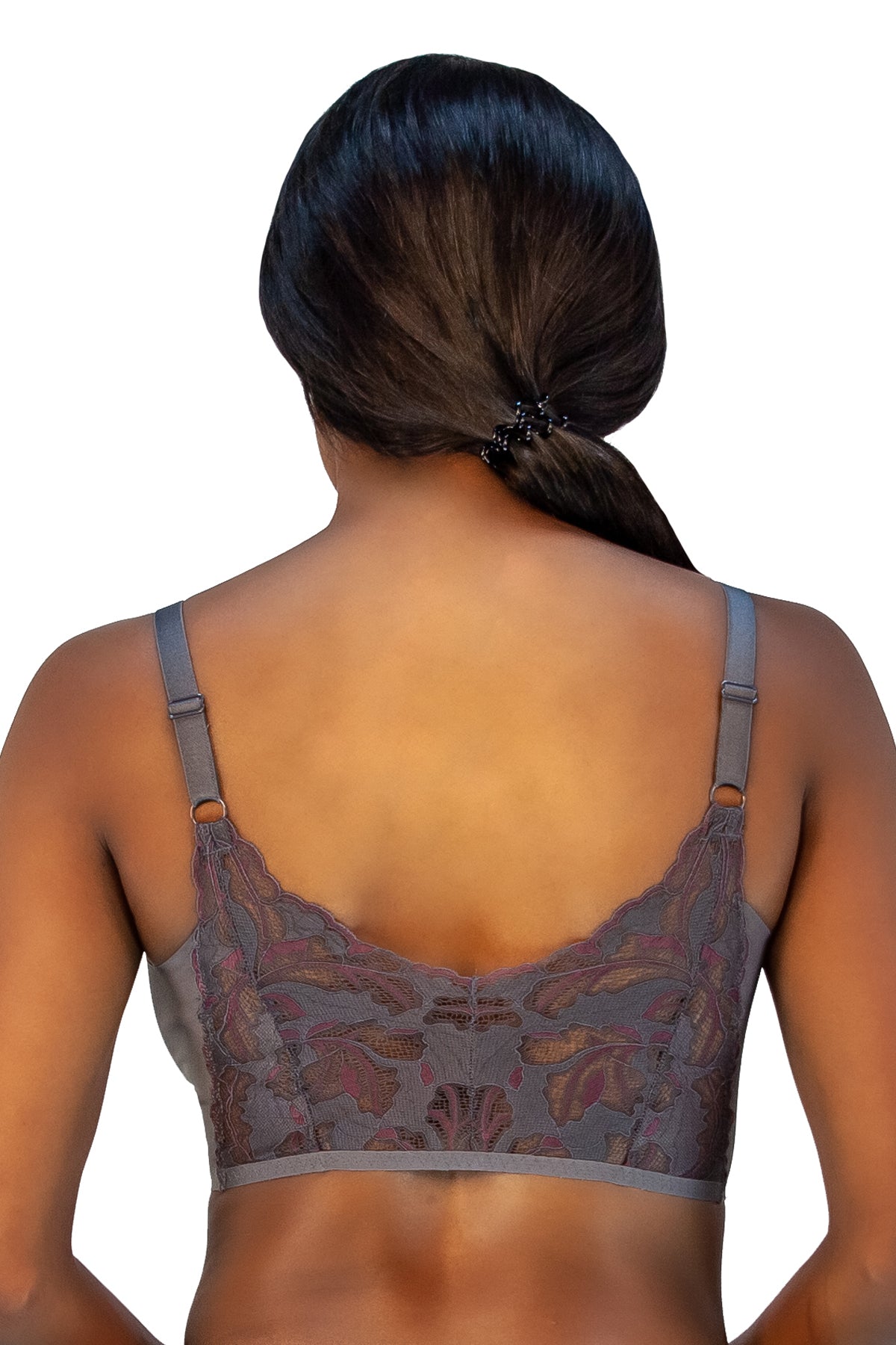 lace back sports bra