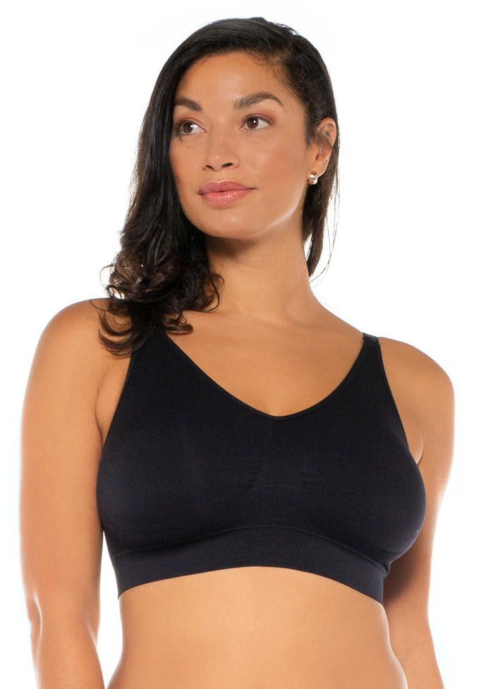 Seamless Bra with Lace Overlay, Bras