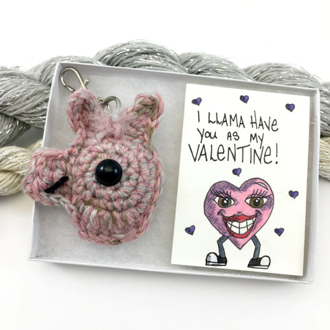 Plush Llama with Collectible Valentine's Day Card Gift