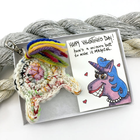Unicorn Butt with Illustrated Valentine's Day Card Gift