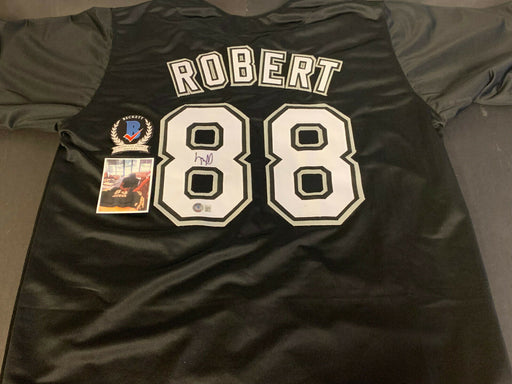 Luis Robert Autographed & Framed Black White Sox Jersey Auto Beckett COA