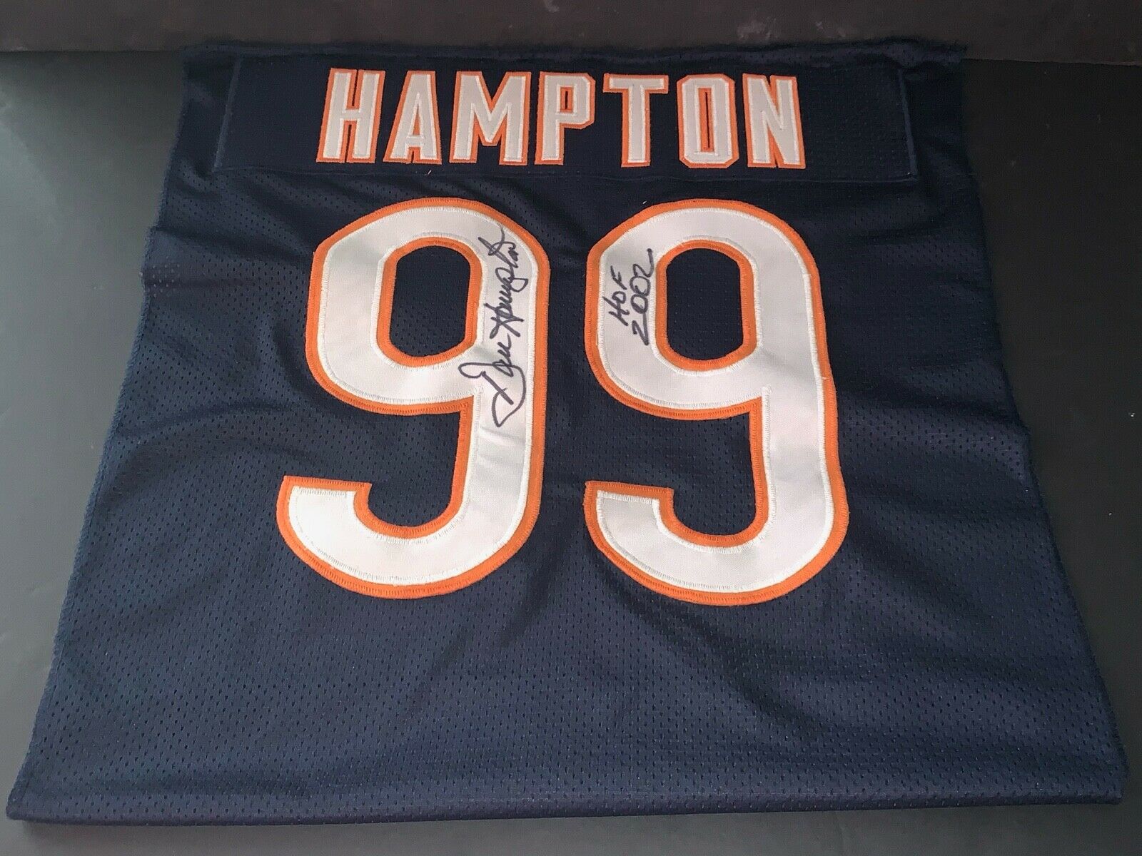 Vintage Sand-Knit Dan Hampton Chicago Bears Football Jersey