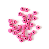 30 perles en bois rose vif de 8mm