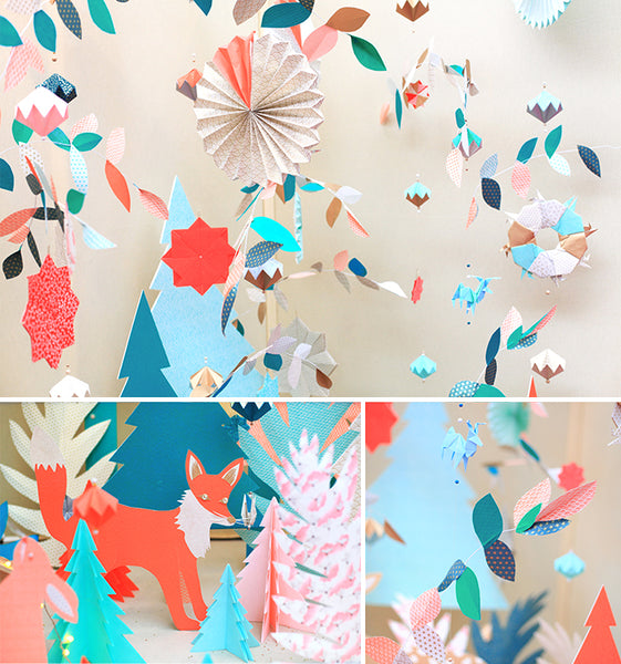 In the enchanted Christmas forest: production by Adeline Klam x Barbara Cadet