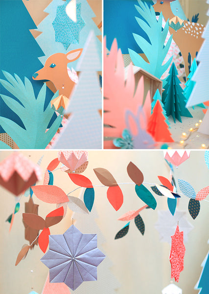 In the enchanted Christmas forest: production by Adeline Klam x Barbara Cadet