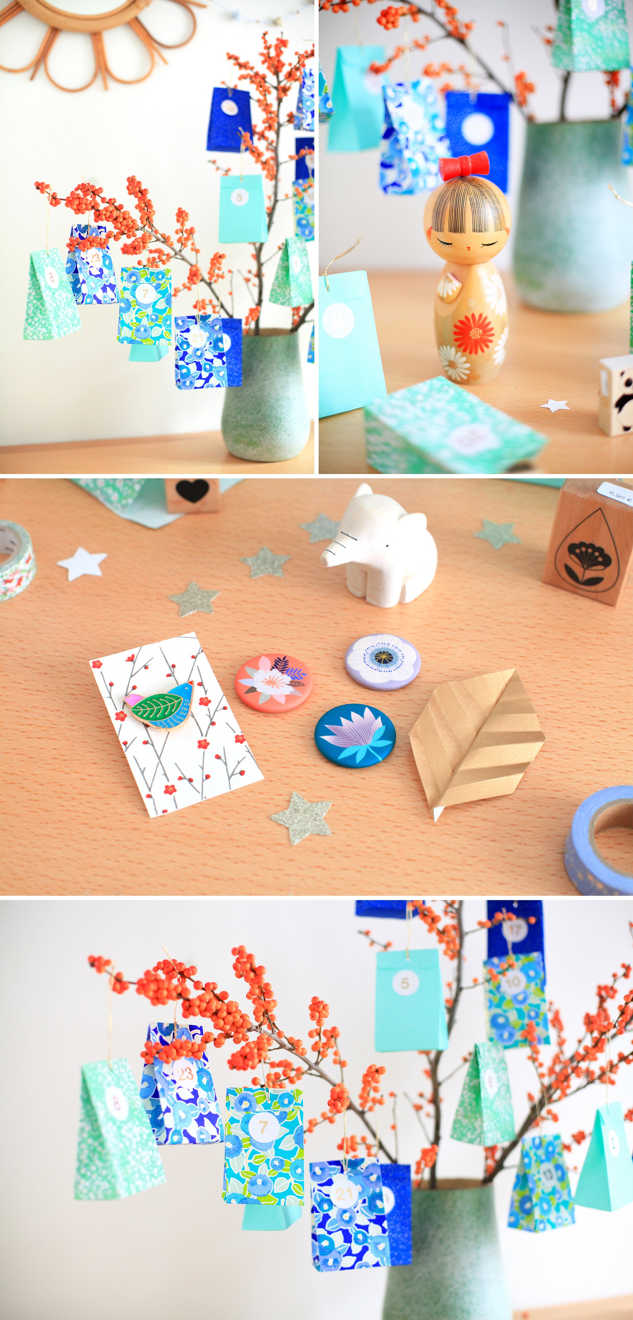 DIY Calendrier de l'Avent en papier japonais – Adeline Klam