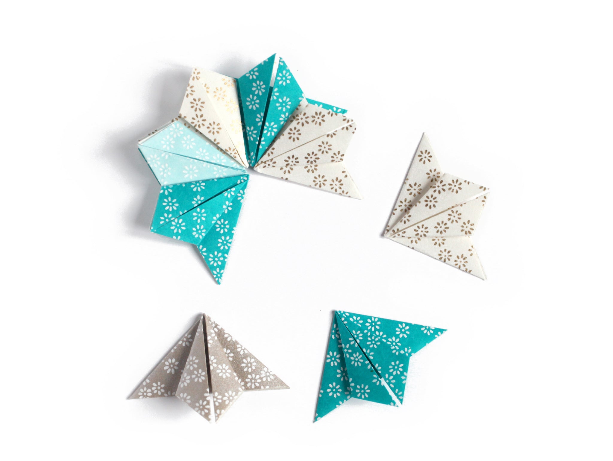 Origami pliage papier Idée déco - Fiche Technique n°1 : Etoile 3D