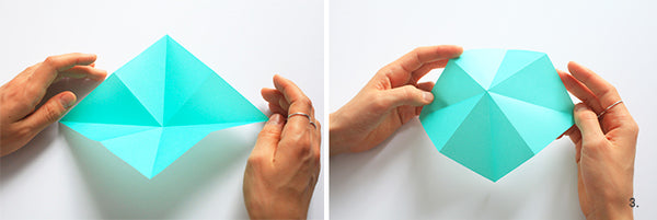 Jolie carte céleste et petit hibou en papier japonais