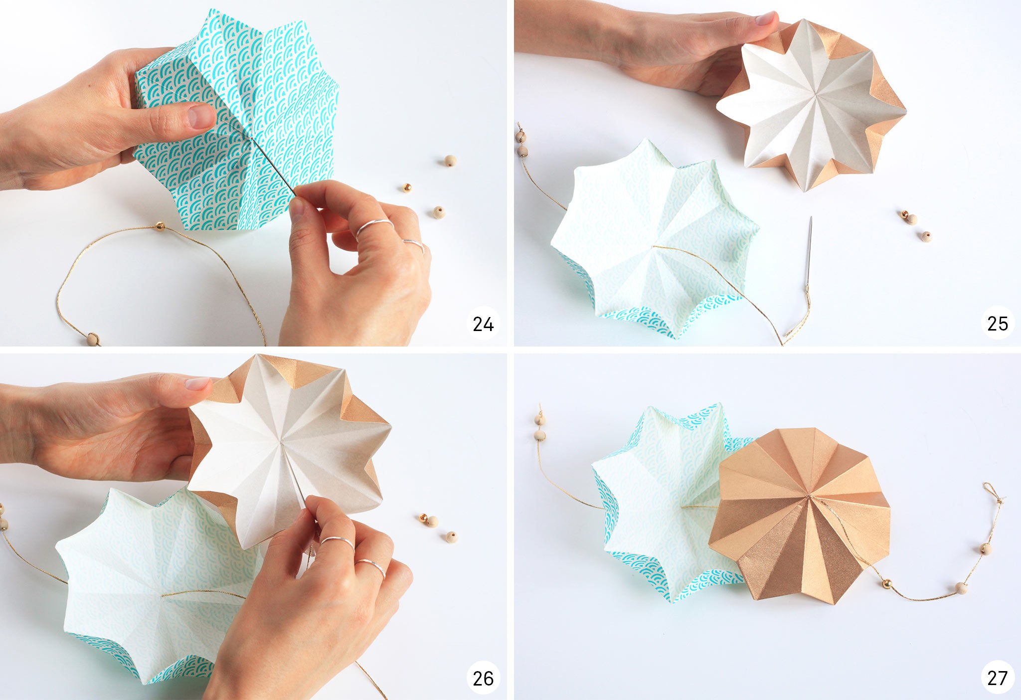 TUTO La Guirlande Lumineuse en Origami et Papiers Japonais – Adeline Klam