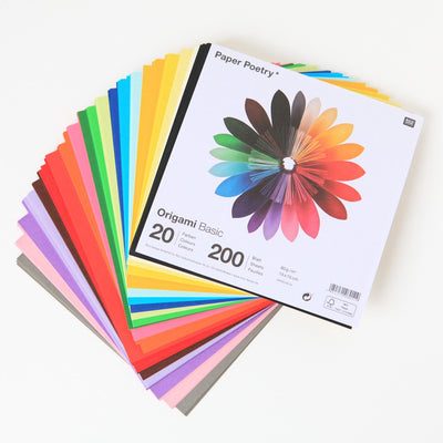 100 Feuilles 20cm Carré Origami Papier, Couleurs pastel, Artisanat en  papier pour adultes