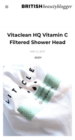 vitaclean hq filtered shower heads