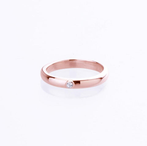 Pressure Set Ring in Rose Gold