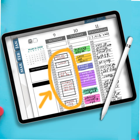 Digital Planning - Time blocking