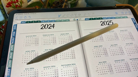 iPad-Tagesplaner-Kalender für 2024-2025 Jahre