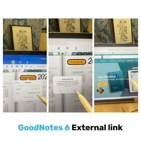 How to add exernal hyperlink in GoodNotes 6