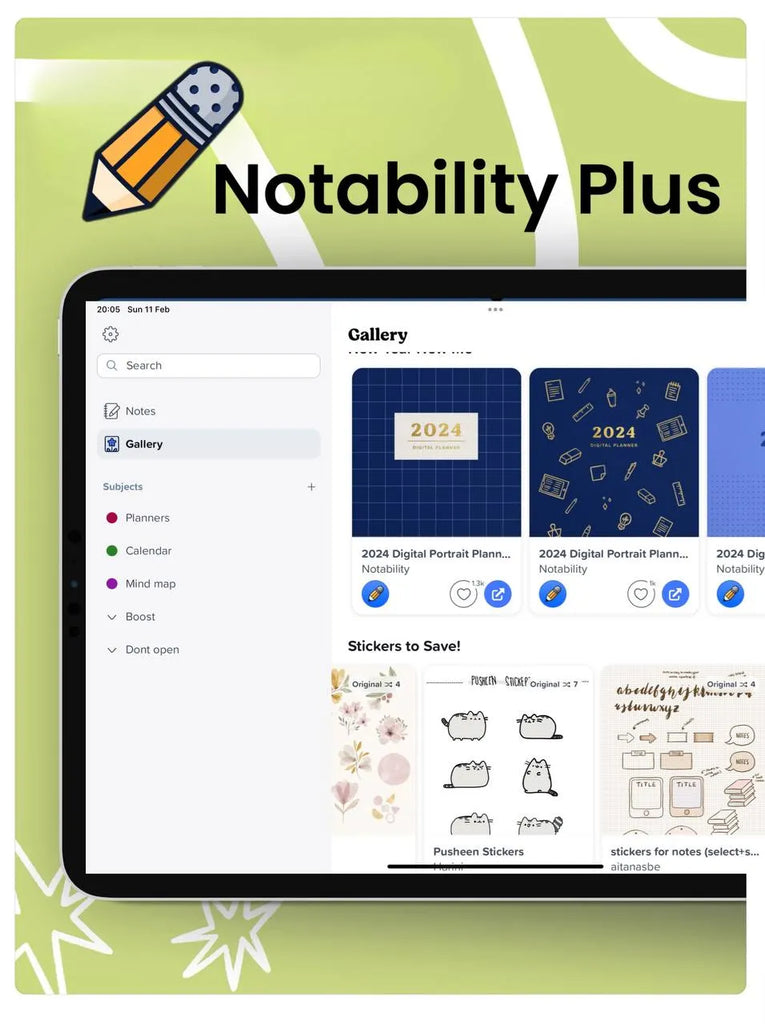 Notability Plus Planners Galery
