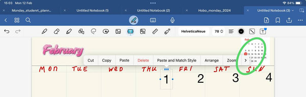 How to create hyperlinks in digital planner in GoodNotes
