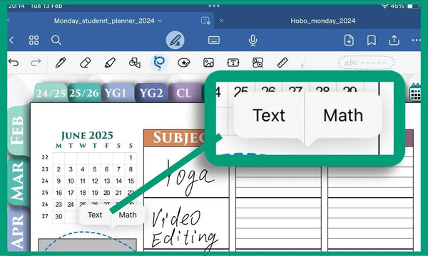 how to covert handwriting to text in goodnotes