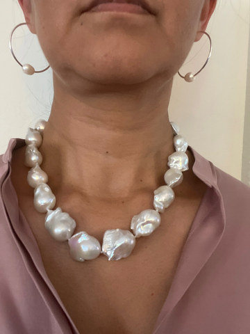 Jennifer - All Baroque Freshwater Pearl Necklace