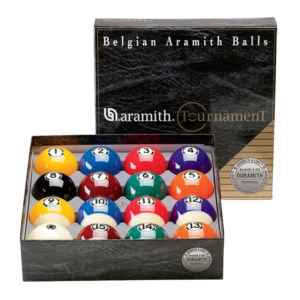 Super Aramith Tournament Pool Cue Ball Set by Cue & Case