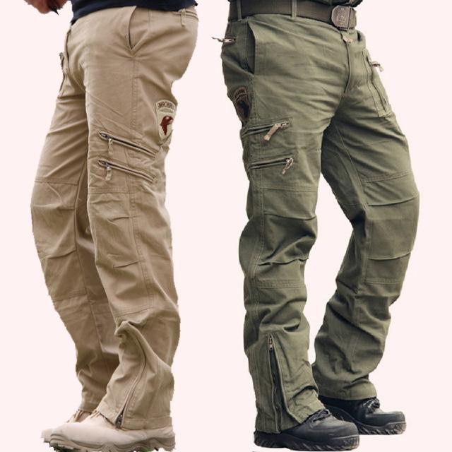 military khaki cargo pants