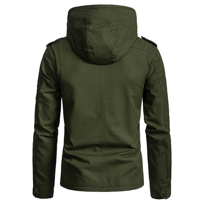 mens hooded cardigan jacket