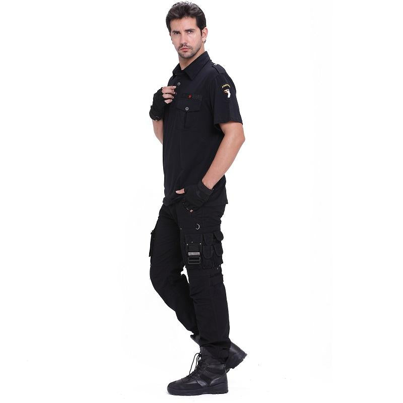 cargo pants with polo shirt