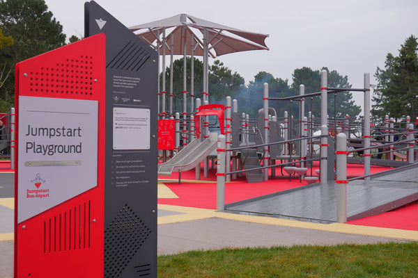 Canadian Tire Jumpstart Playground made from crumb rubber