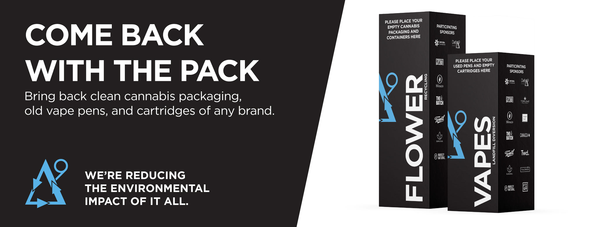 Come back with the pack - cannabis packaging and vape collection program