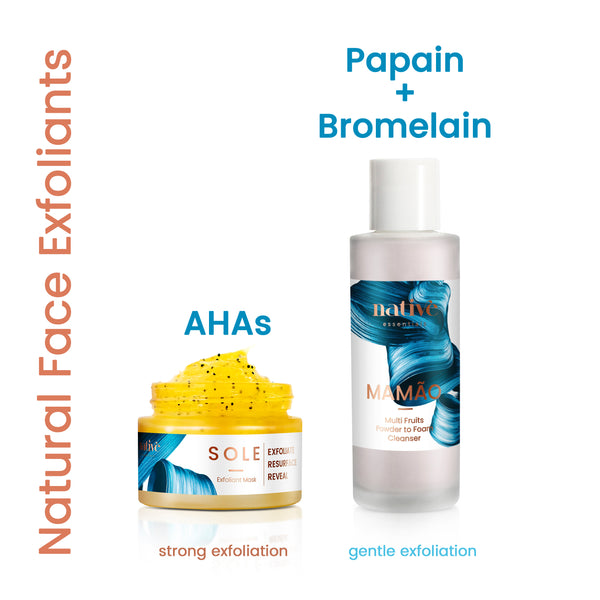 Native Essentials Skincare Natural Face Exfoliants