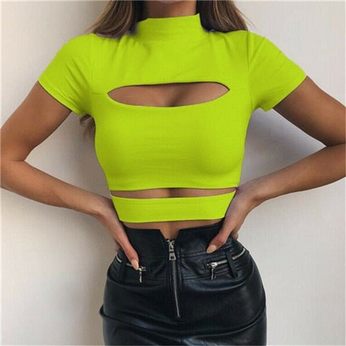 Chest Hollow Out Crop Top – MelT Hearts Collection