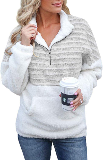 fluffy fleece sweatshirt