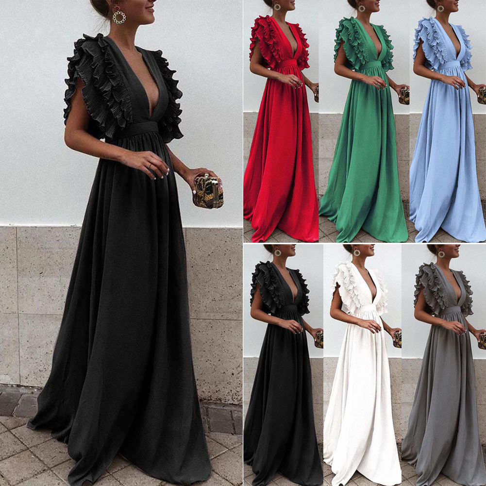 backless maxi dress formal