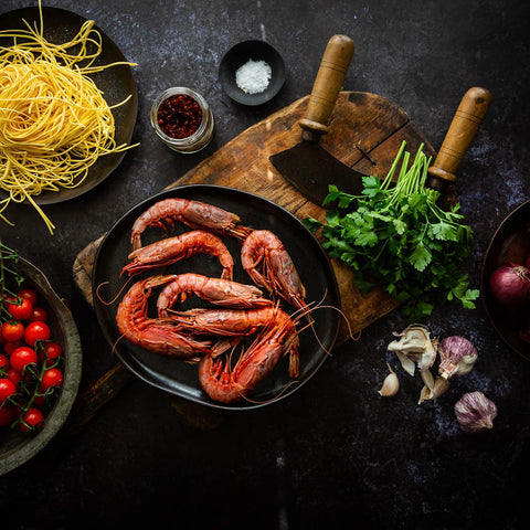 Prawn Linguine Recipe Ingredients | FINE & WILD UK 