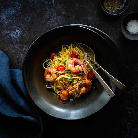 Prawn Linguine Recipe Plating | FINE & WILD UK